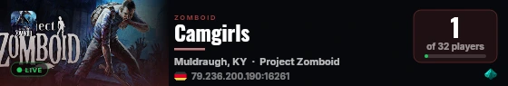 Camgirls live status badge