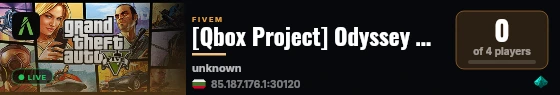 [Qbox Project] Odyssey RP 1 live status badge