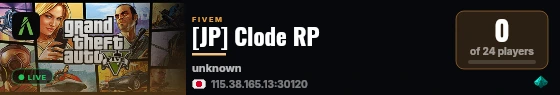 [JP] Clode RP live status badge