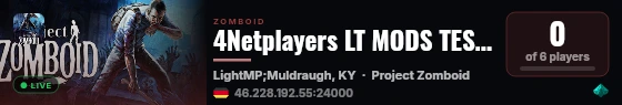 4Netplayers LT MODS TEST SERVER live status badge