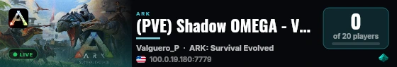 (PVE) Shadow OMEGA - Valguero - (v361.7) live status badge