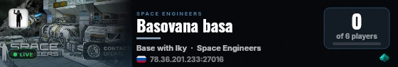 Basovana basa live status badge