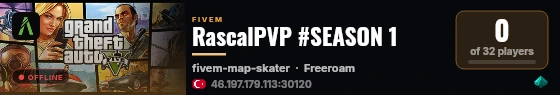 RascalPVP #SEASON 1 live status badge