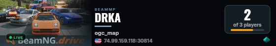 DRKA live status badge