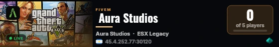  Aura Studios  live status badge