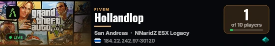 Hollandlop live status badge