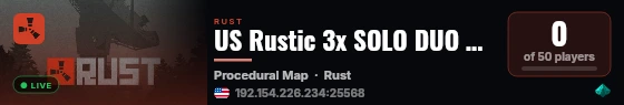 US Rustic 3x SOLO DUO BGrade TP Kits WIPED 08-28 live status badge