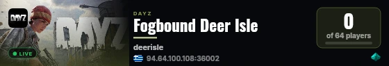 Fogbound Deer Isle live status badge