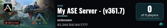 My ASE Server - (v361.7) live status badge