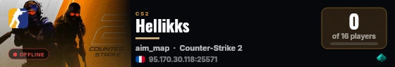 Hellikks live status badge