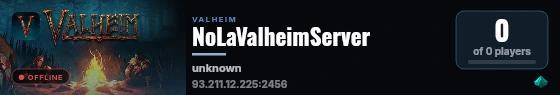 NoLaValheimServer live status badge