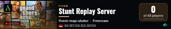 Stunt Replay Server live status badge