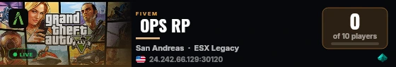  OPS RP live status badge