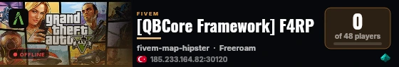 [QBCore Framework] F4RP live status badge
