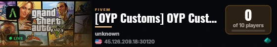 [OYP Customs] OYP Customs live status badge