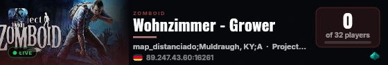 Wohnzimmer - Grower live status badge