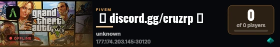  ┃ discord.gg/cruzrp 🔥 live status badge