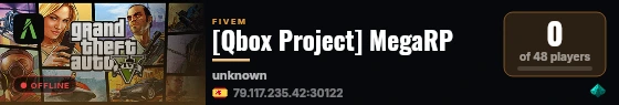 [Qbox Project] MegaRP live status badge