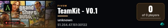 TeamKit - V0.1 live status badge