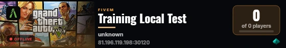 Training Local Test live status badge