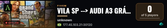 VILA SP --> AUDI A3 GRÁTIS <--> live status badge