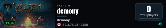 demony live status badge