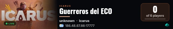 Guerreros del ECO live status badge