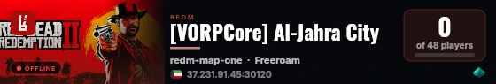 [VORPCore] Al-Jahra City live status badge