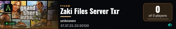 Zaki Files Server Txr live status badge