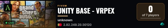 UNITY BASE - VRPEX live status badge