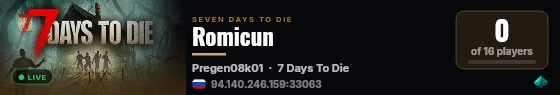 Romicun live status badge