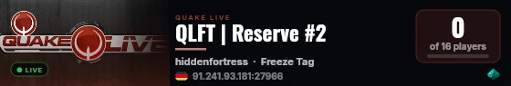 QLFT | Reserve #2 live status badge