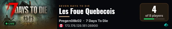 Les Foue Quebecois live status badge
