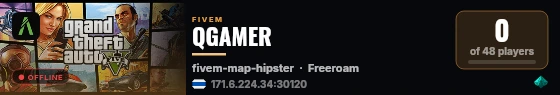 QGAMER live status badge