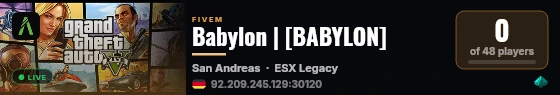 Babylon | [BABYLON] live status badge