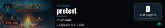 pretest live status badge