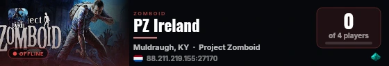 PZ Ireland live status badge