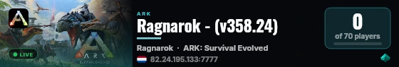 Ragnarok - (v358.24) live status badge