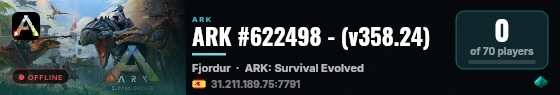 ARK #622498 - (v358.24) live status badge