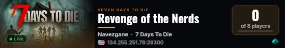 Revenge of the Nerds live status badge