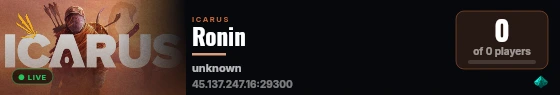 Ronin live status badge