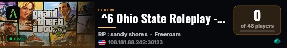  ^6 Ohio State Roleplay --> VMENU! live status badge