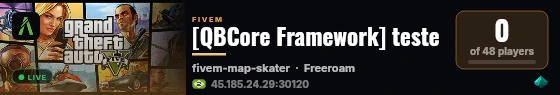 [QBCore Framework] teste live status badge