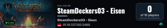 SteamDeckers03 - Eisen live status badge