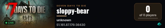 sloppy-bear live status badge