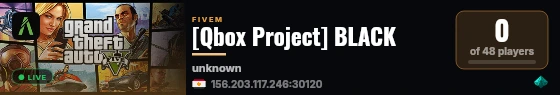 [Qbox Project] BLACK live status badge