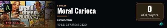 Moral Carioca live status badge