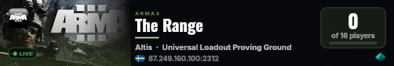 The Range live status badge