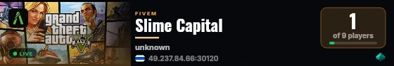 Slime Capital live status badge