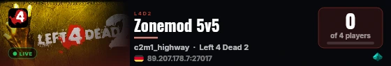 Zonemod 5v5 live status badge